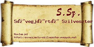 Sövegjártó Szilveszter névjegykártya